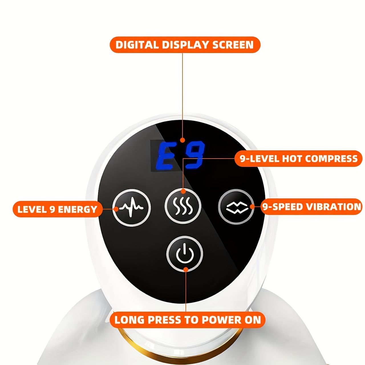 White Gray portable body massager, muscle relief massage, heating massage device, multiple massage modes, compact massager for travel, deep tissue massage, back neck shoulder massager, relaxation gift Australia, Aussie massage tool, post-workout recovery