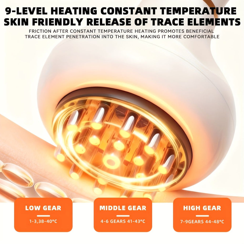 White Gray portable body massager, muscle relief massage, heating massage device, multiple massage modes, compact massager for travel, deep tissue massage, back neck shoulder massager, relaxation gift Australia, Aussie massage tool, post-workout recovery