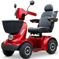 EQUIPMED ComfortCruise Large Mobility Scooter, 15km/h Top Speed, Up to 45km Range, Strong Climbing, 180kg Capacity, Red