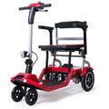 EQUIPMED Ultra-Lightweight Folding Electric Mobility Scooter, 19kg with Battery Removed, Airline Approved, Long Range, Brushless Motor, Portable, Red