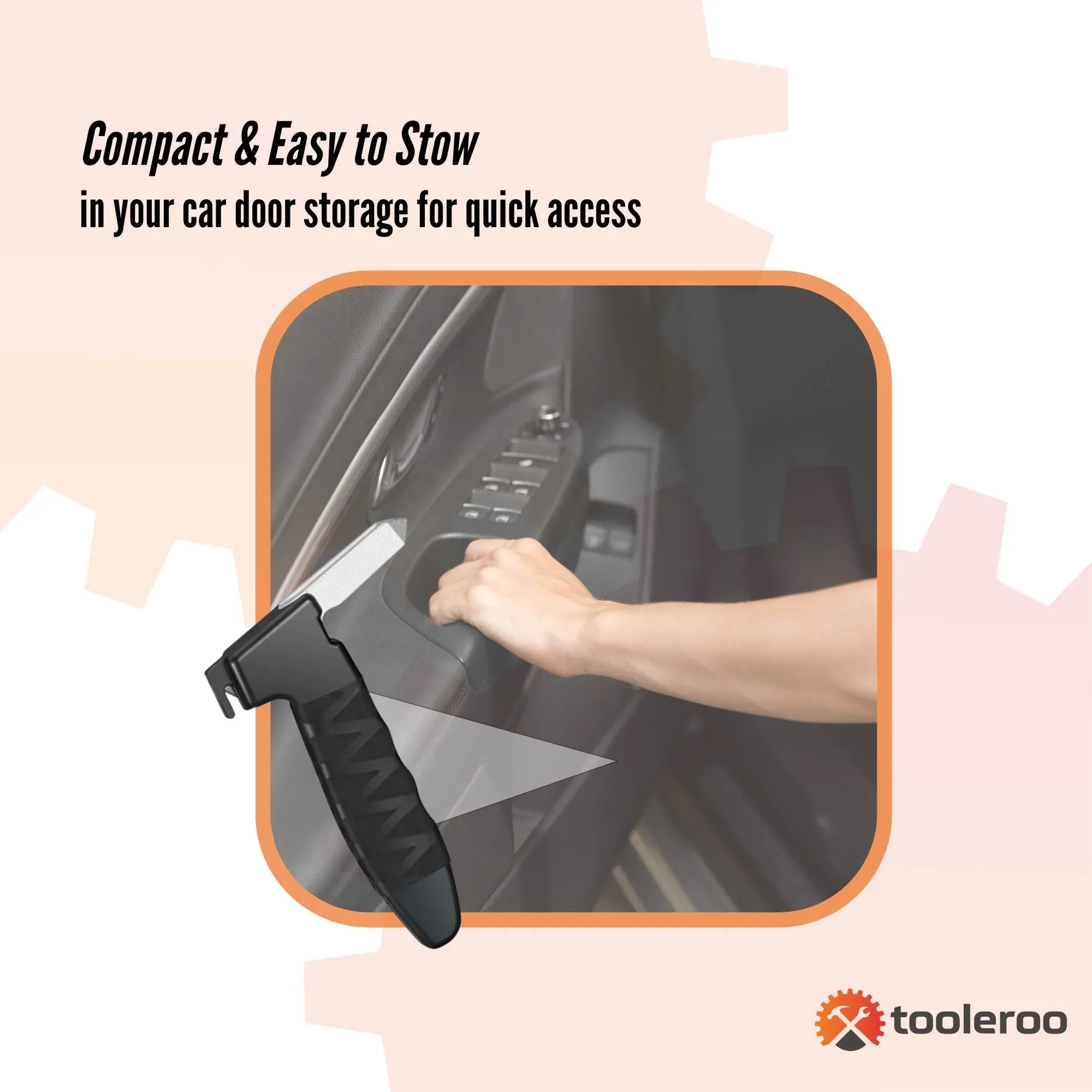 Tooleroo Car Cane Handle 3-in-1 Handy Grip - Lightweight Mobility Tool