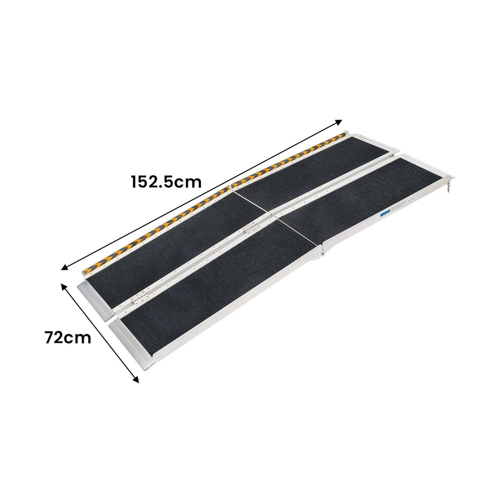 Kartrite Folding Aluminium Wheelchair Ramp 5FT Portable Mobility Access Ramp