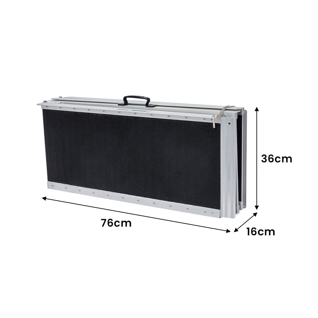 Kartrite Folding Aluminium Wheelchair Ramp 5FT Portable Mobility Access Ramp