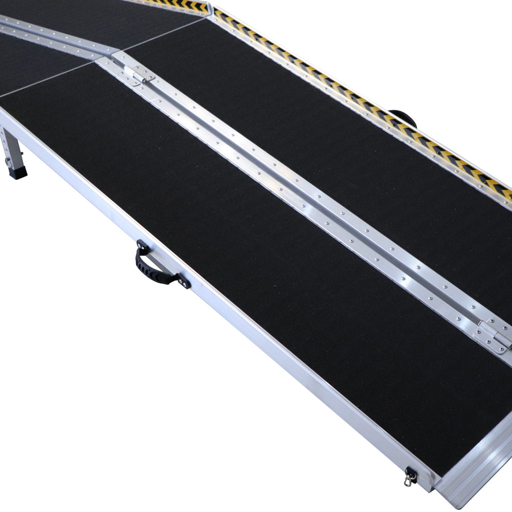 Kartrite Folding Aluminium Wheelchair Ramp 8FT Portable Mobility Access Ramp
