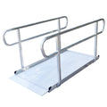 Kartrite 6ft Portable Aluminium Mobility Threshold Access Wheelchair Ramp with Handrails