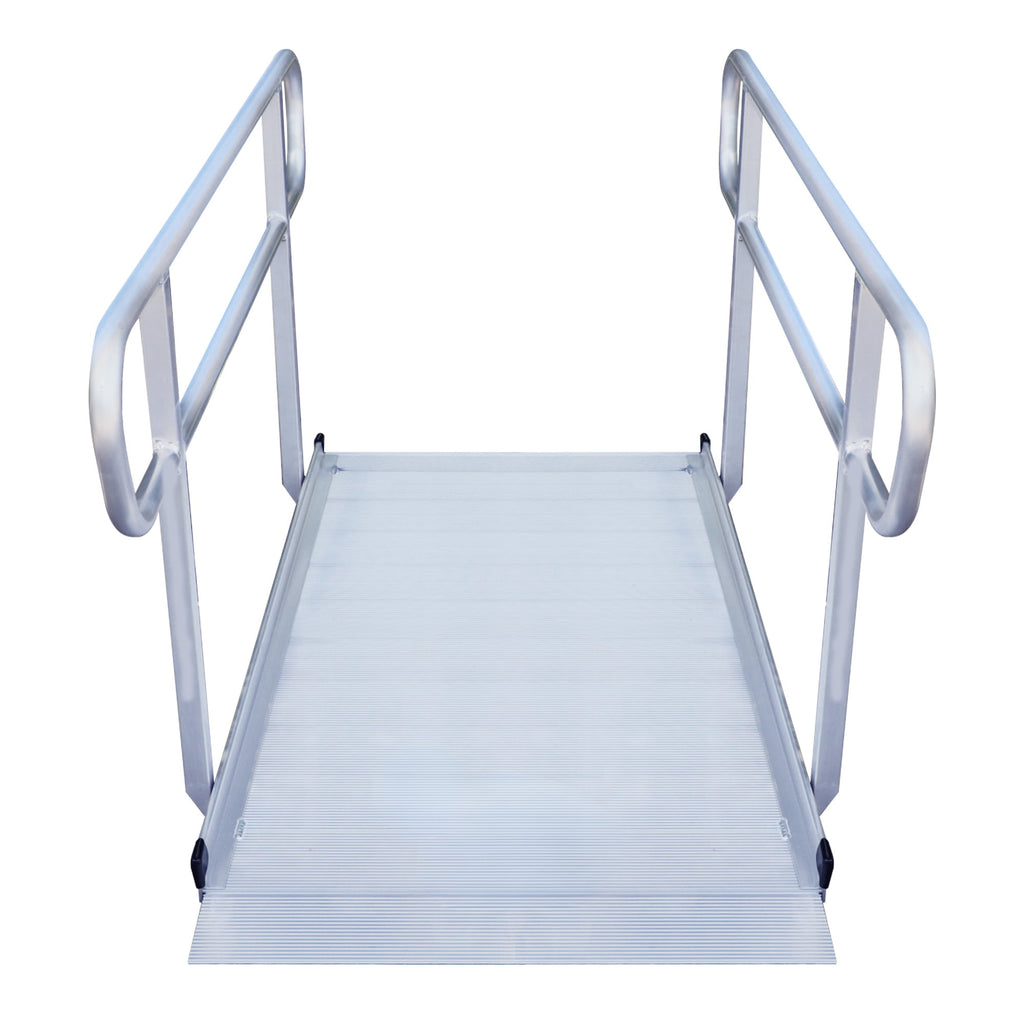 Kartrite 6ft Portable Aluminium Mobility Threshold Access Wheelchair Ramp with Handrails