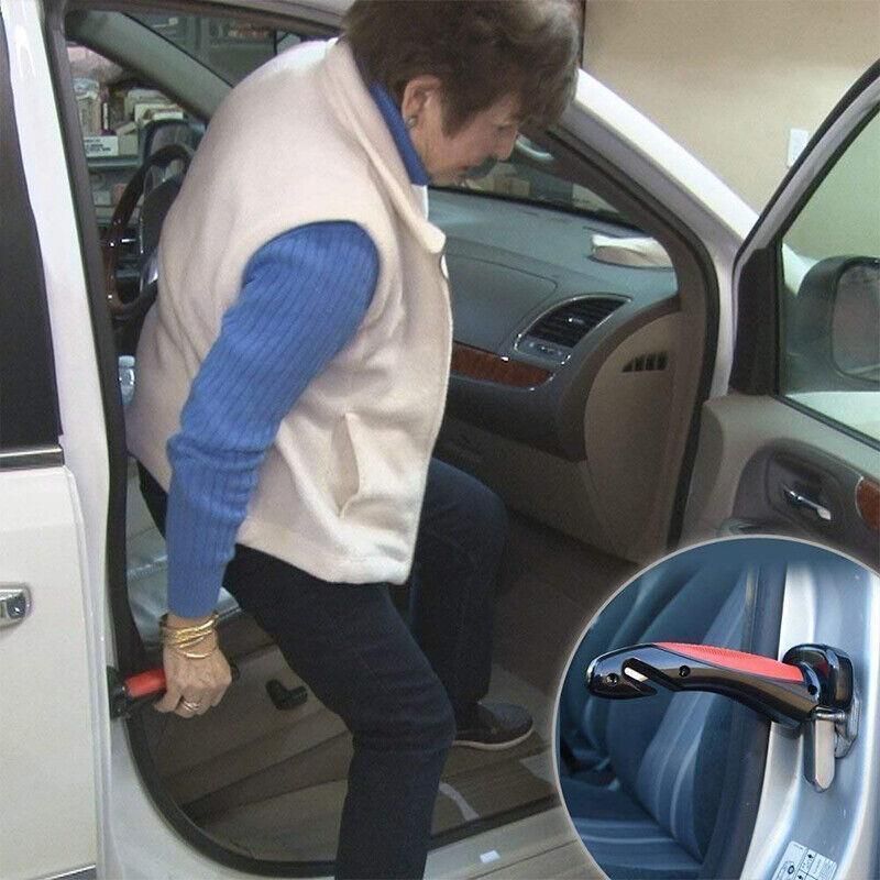 Car Door Handle Disability Elderly Standing Aid Cane Glass Breaker Flashlight Au - 1PC