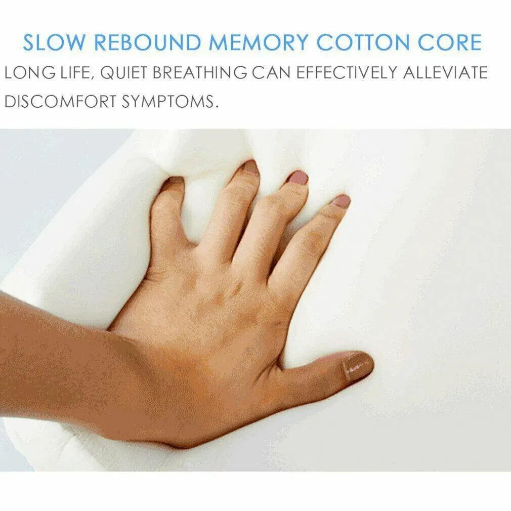 Knee Support Ergonomic Memory Foam Leg Pillow Cushion Washable Cover