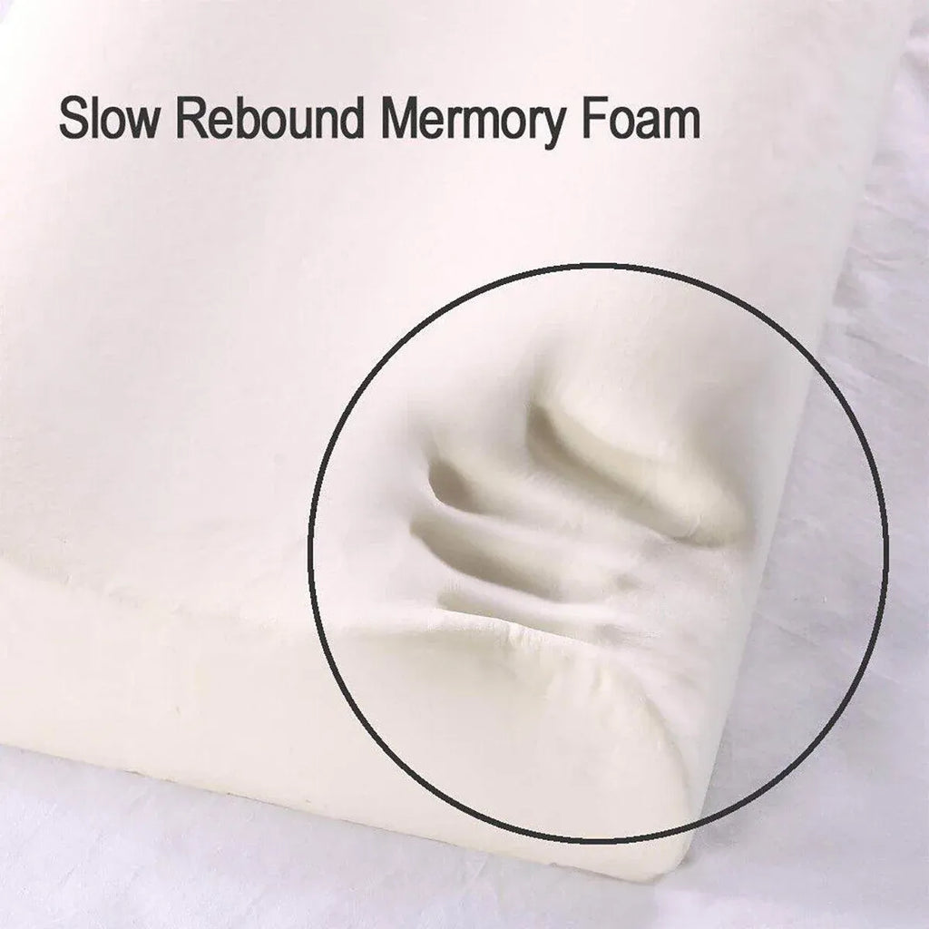 1/2PCS Memory Foam Neck Pillow Wavy Contour Slow Rebound Pillow - 55x35x11cm-1pc