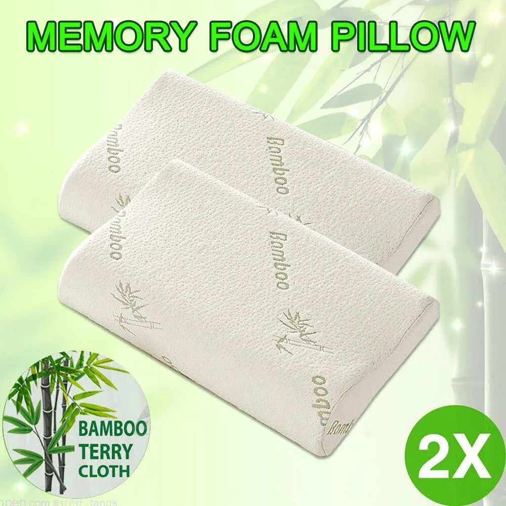 1/2PCS Memory Foam Neck Pillow Wavy Contour Slow Rebound Pillow - 55x35x11cm-1pc