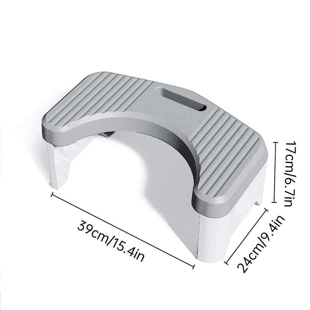 Thickened Toilet Squatting Stool Bathroom Footstool Household Restroom Pad - Grey