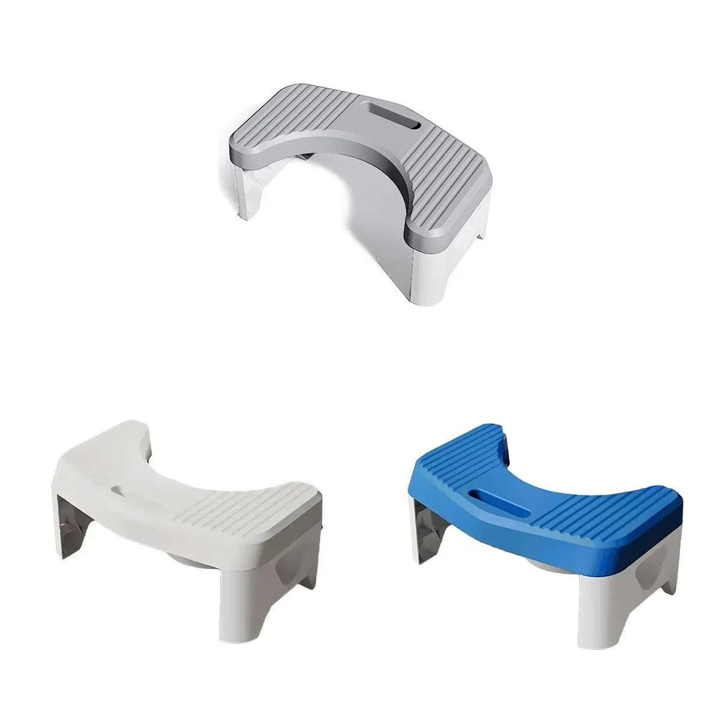 Thickened Toilet Squatting Stool Bathroom Footstool Household Restroom Pad - Grey
