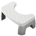 Toilet Stool Anti-Slip Bathroom Footstool for Home Use with Stable Support Design - White