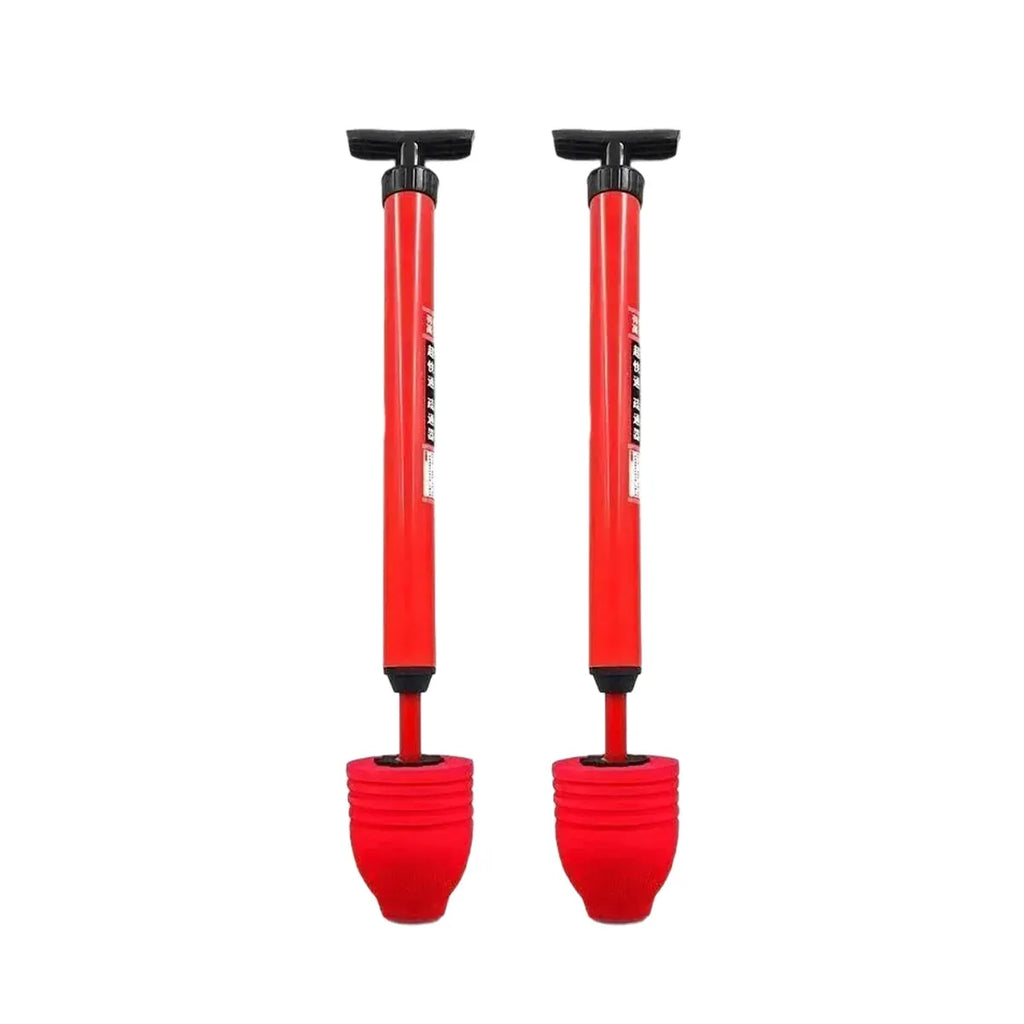 2PCS Toilet Plunger Vacuum Pump Powerful Clog Remover Sewer Drain Unclogging Tool