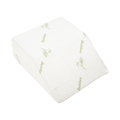Cool Gel Memory Foam Wedge Pillow with Bamboo Cover for Bed & Lounge Comfort