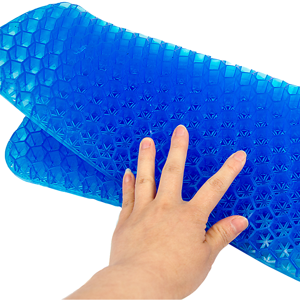 Gel Seat Cushion with Honeycomb Design & Breathable Cover for Office Chair Car Seat & Home