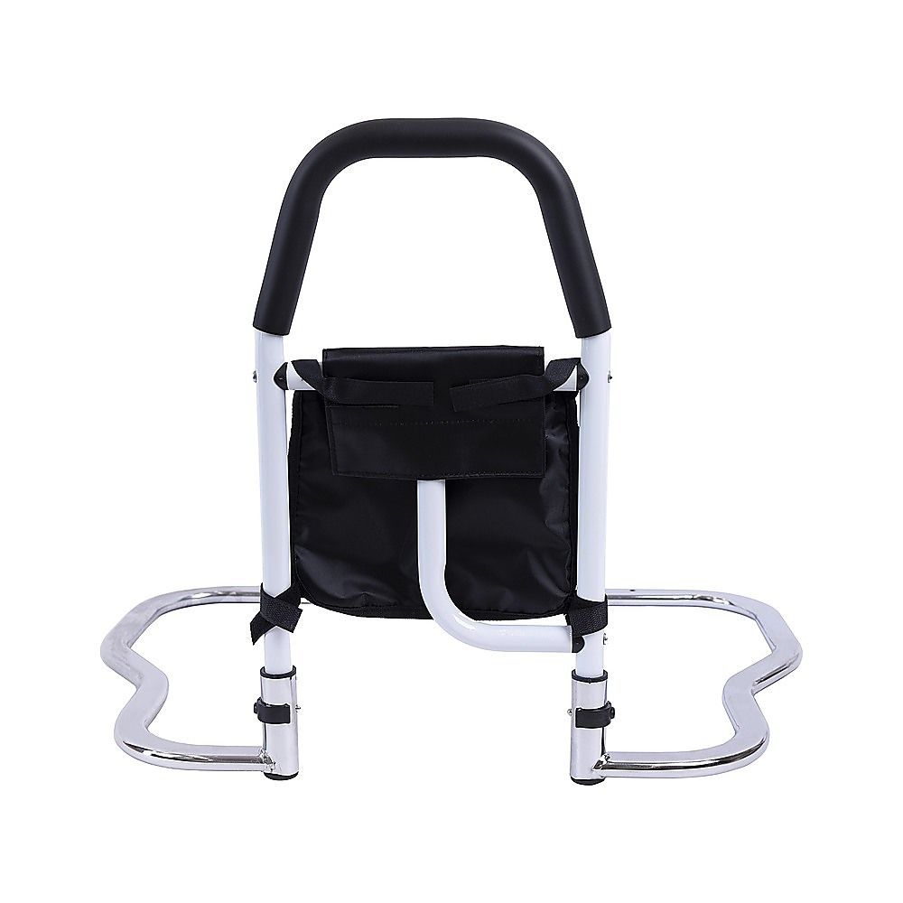 Adjustable Bed Rail with Multi-Grip Handle, Storage Pouch & Under Mattress Frame