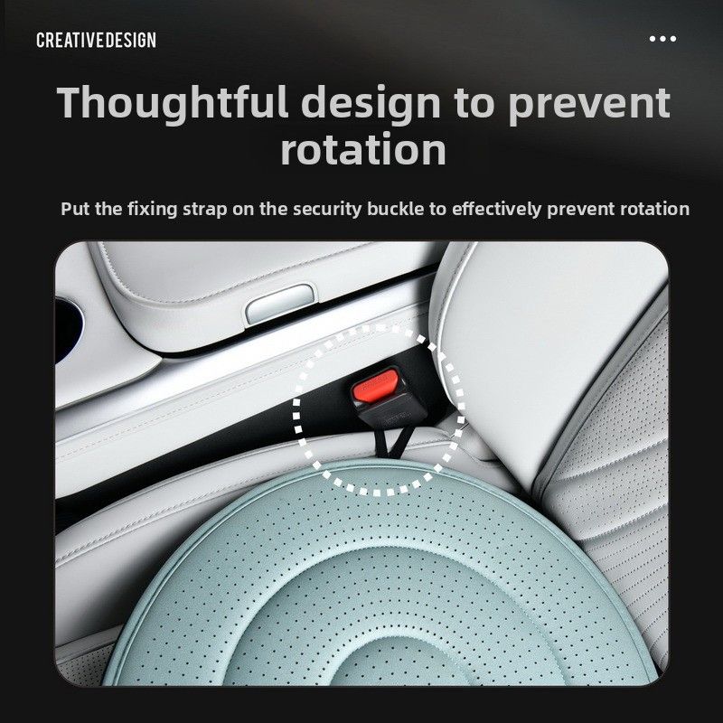 Mint Green 360 Degree Rotating Car Seat Cushion - 53cm Nano Tech Swivel Mobility Aid - Easy Vehicle Entry and Exit for Seniors, Breathable Non Slip Ergonomic Support for Home Office and Travel