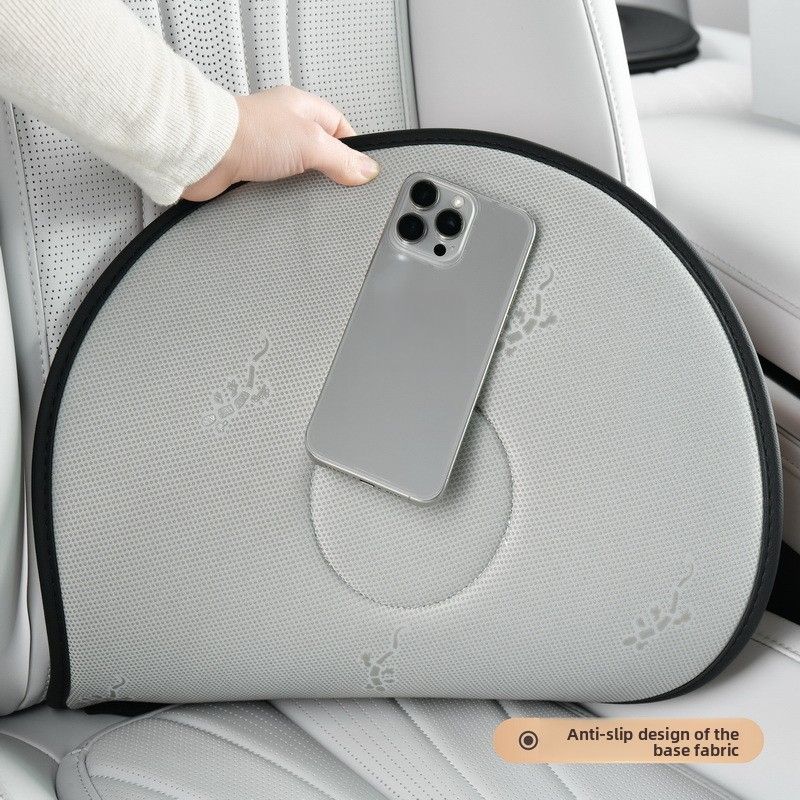 Beige 360 Degree Rotating Car Seat Cushion - 53cm Nano Tech Swivel Mobility Aid - Easy Vehicle Entry and Exit for Seniors, Breathable Non Slip Ergonomic Support for Home Office and Travel
