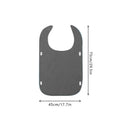 Grey Anti-Stain Feeding Apron with Pocket – Adjustable Care Bib for Elderly & Disabled Adults (2-Pack)