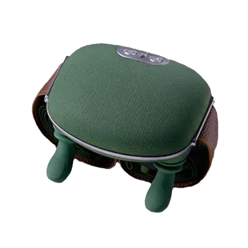 Green Cordless Shoulder and Neck Massager with Heat Rechargeable Shiatsu Deep Tissue Massage Pillow for Pain Relief and Relaxation