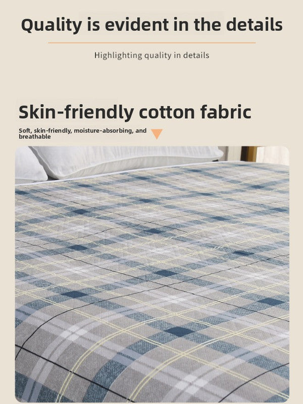 Washable Incontinence Bed Pad 150x200cm Reusable Waterproof Mattress Protector with Non-Slip Backing 4-Layer Absorbent Underpad for Elderly and Adults Medium blue