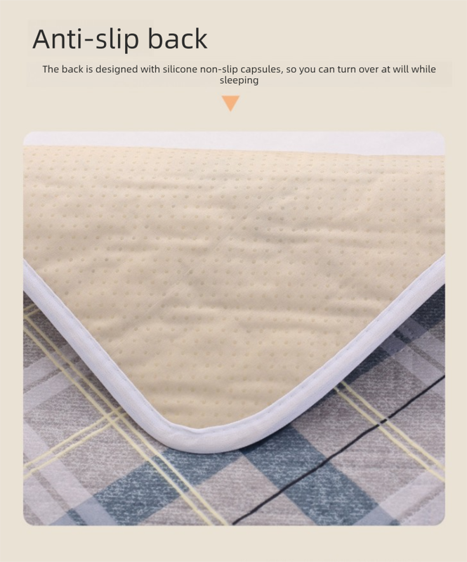 Washable Incontinence Bed Pad 150x200cm Reusable Waterproof Mattress Protector with Non-Slip Backing 4-Layer Absorbent Underpad for Elderly and Adults Medium blue