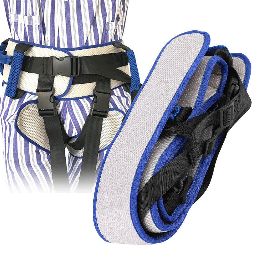 Size S Blue Rehabilitation Support Waist Belt – Gait Assistance & Transfer Aid for Elderly, Post-Stroke, and Mobility-Impaired Users