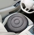 Grey 360° Swivel Car Seat Cushion – Portable Rotating Transfer Aid for Elderly, Pregnant Women & Mobility Support