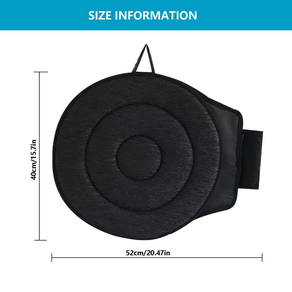 Beige 360° Swivel Car Seat Cushion – Portable Rotating Transfer Aid for Elderly, Pregnant Women & Mobility Support