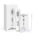 White Smart Scalp Massage Comb with EMS, LED Light Therapy & Vibration – Rechargeable Hair Growth Applicator