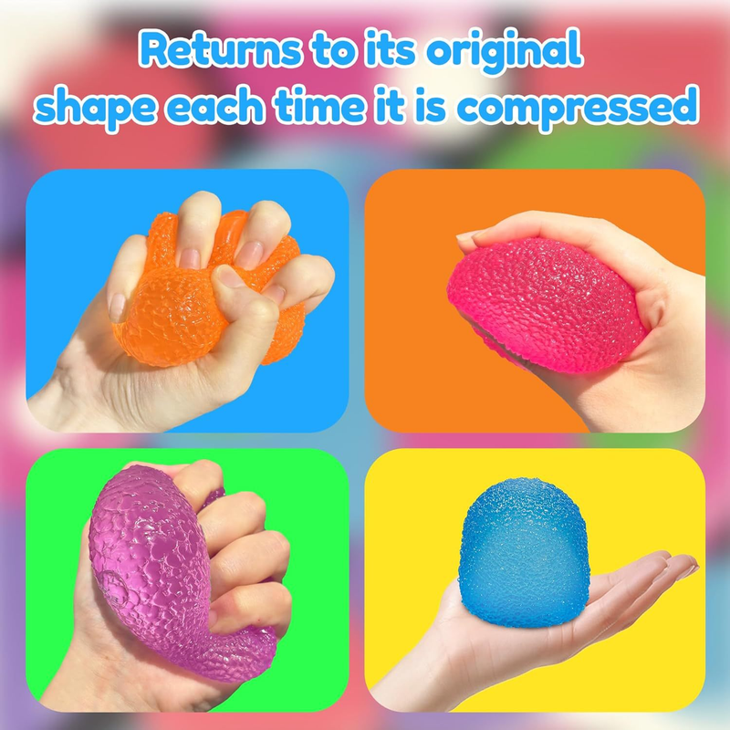 Blue Candy Gummy Bear Squishy Stress Relief Toy - Slow Rising Squeeze Fidget Toys, Soft TPR Sensory Toy for Anxiety Relief, Cute Kawaii Decompression Gift