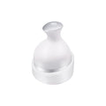 White Wireless Electric Scalp Massager with 28 Soft Silicone Massage Claws Storage Base - Rechargeable Hand-Simulated 4D Deep Kneading Head Massage Device for Humans and Pets