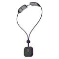 Purple Lightweight Rechargeable Heated Cervical Massager - EMS TENS Pulse Neck Shoulder Therapy Device with 6 Massage Modes & 19 Intensity Levels, 3 Level Heat Compression, Large Digital Display and Tightening Buckle