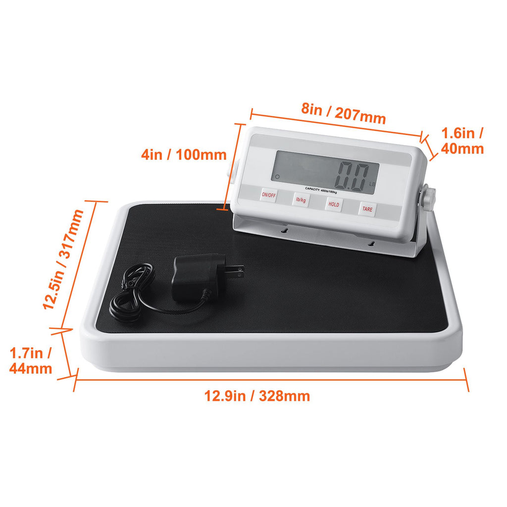 Portable Medical Scale, Professional Digital Physician Scale for Weighing - with Anti-Slip Mat, 2 Units (kg/lb), Hold & Tare Function, 400LBS Capacity Physician Wight Scale for Gym Home Hospital