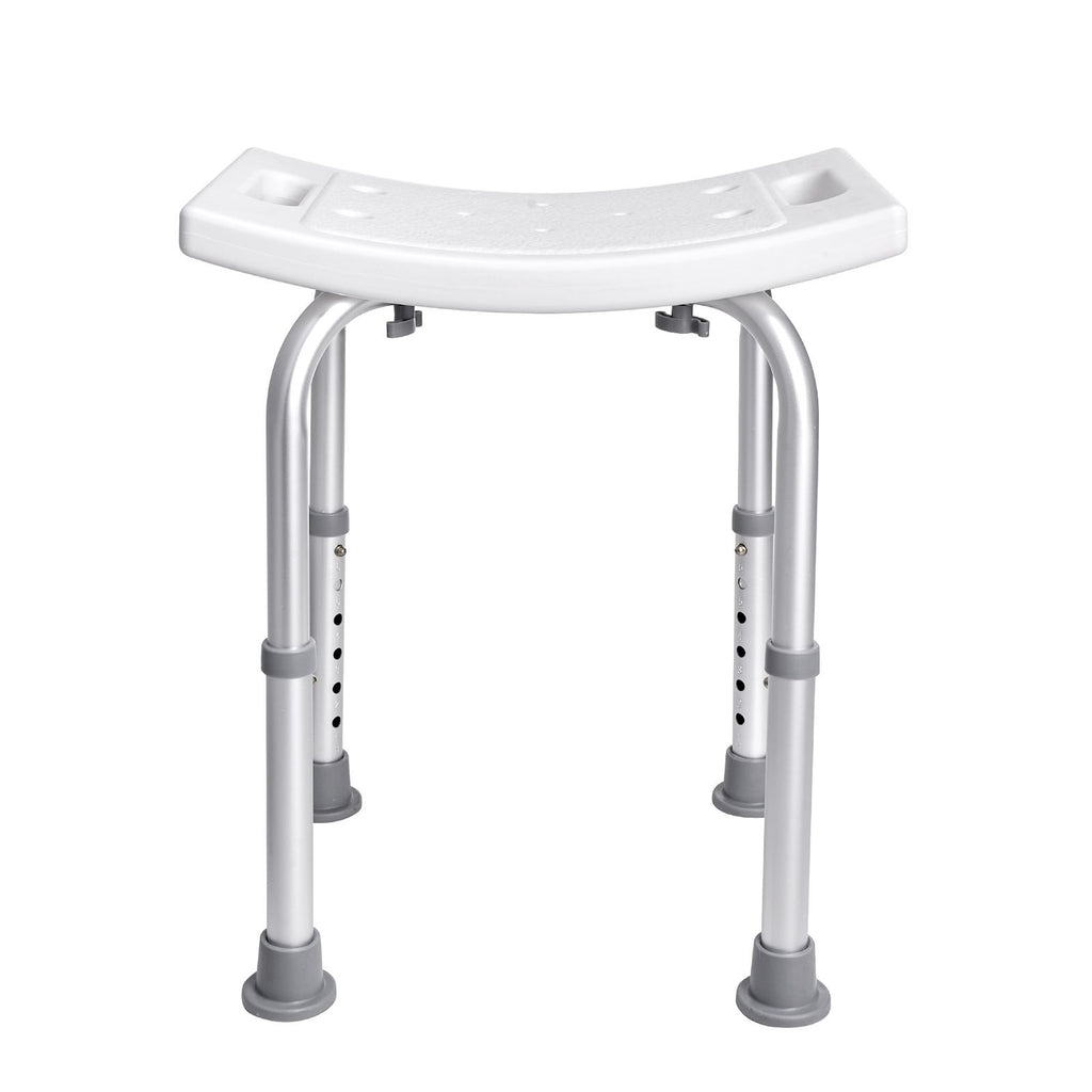 Shower Chair, Adjustable Height Shower Stool with Built-in Handles, Shower Seat for Inside Shower or Tub, Non-Slip Bench Bathtub Stool Seat for Elderly Disabled Handicap, 158.8 kg Capacity