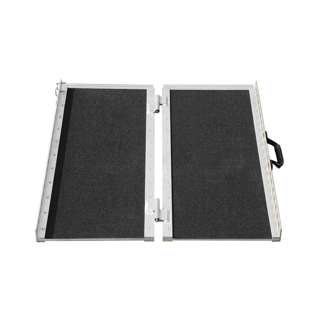 Portable Wheelchair Ramp 2FT, Non-Slip Aluminum Folding Handicap Ramp, Door Threshold Ramps for Wheelchair for Home,Wheel Chair Ramp Steps, Cars, Scooter, Cart, Curbs, Stairs