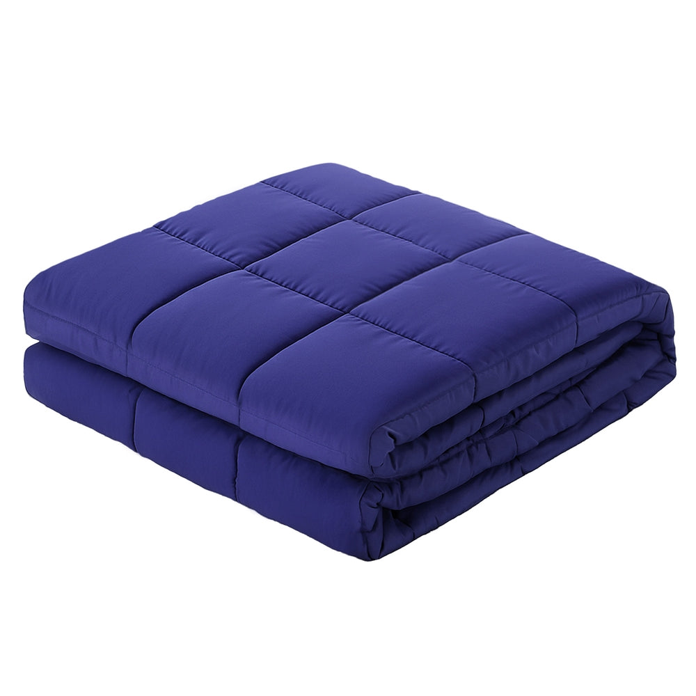 Giselle Bedding Weighted Blanket 11KG Kids Adults Heavy Gravity Relax Calm Blue